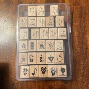 Stampin Up! Wooden Stamp Set